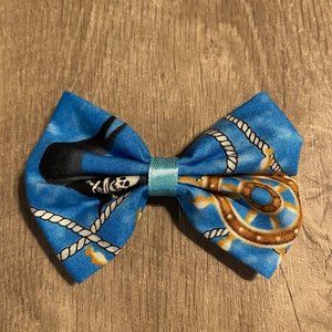 Blue Pirate Hair Bow (Large)